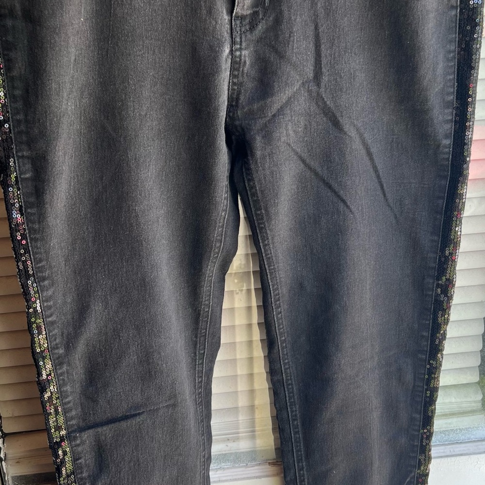 Black Embellished Jeans